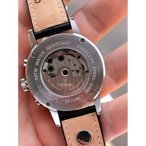 Raymond Nişan Ve Damatlara Özel Deri Kordon 2 Yıl Garantili Otomatik Erkek Kol Saati+Bileklik RMD.M1