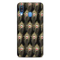 Samsung Galaxy A40 Kılıf Desenli Özel Seri Tüyler (22) Tam Koruma Kılıfı
