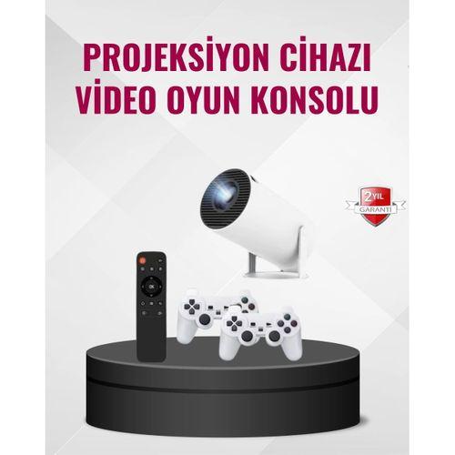 Kablosuz Mini Projeksiyon Cihazı Oyun Ve Film İçin Taşınabilir Ev Sineması