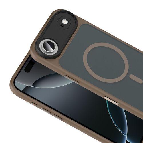 Apple iPhone 17 Air Kılıf Mat Arka Yüzey Wireless Şarj Özellikli Zore Flet M-safe Kapak