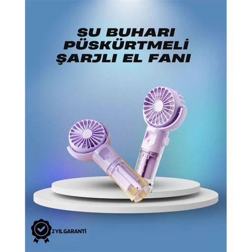 Su Sisi Püskürtmeli Taşınabilir El Fanı – Çocuk Ve Öğrencilere Uygun, Kamp Ve Seyahat İçin