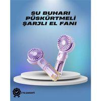 Su Sisi Püskürtmeli Taşınabilir El Fanı – Çocuk Ve Öğrencilere Uygun, Kamp Ve Seyahat İçin