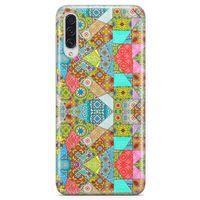 Samsung Galaxy A70s Kılıf Yeşil Vintage Arka Kapak Koruma Desenli Full Koruyucu