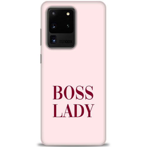 Samsung Galaxy S20 Ultra Kılıf HD Baskılı Kılıf - Boss Lady + Tam Ekran Koruyucu
