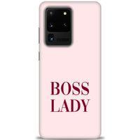 Samsung Galaxy S20 Ultra Kılıf HD Baskılı Kılıf - Boss Lady + Tam Ekran Koruyucu