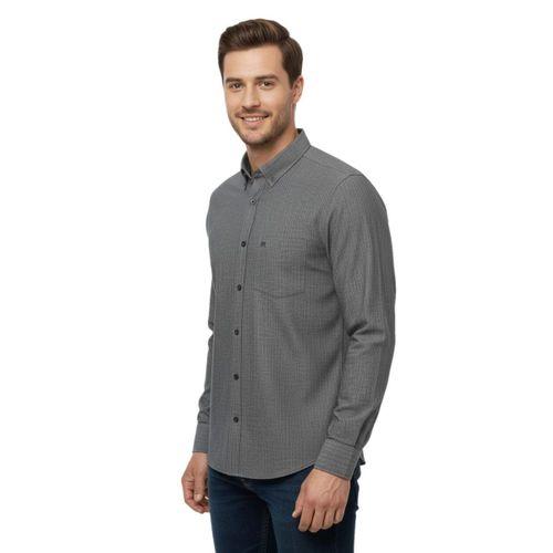 Erkek Klasik Petek Dokulu Uzun Kol Gömlek 3814 BGL-ST04817