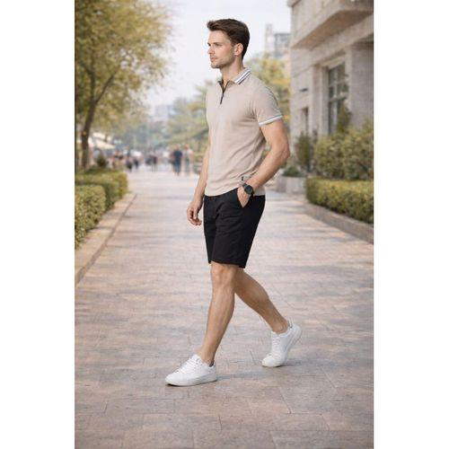 ALEXANDERGARDI FERMUAR DETAYLI POLO YAKA T-SHİRT (BARAKM)