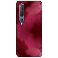 Mermer Desenli (7) Tema Telefon Kılıfı Bordo Xiaomi Mi 10 Kılıf