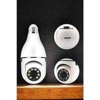 Ampul Görünümlü Güvenlik Kamerası Duylu Wifi Kamerası Dönebilen