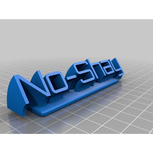 No Shay 3D Baskı (Bu ürün Sadece Plastik parçadır - Almadan Önce Soru Sorabilirsiniz)