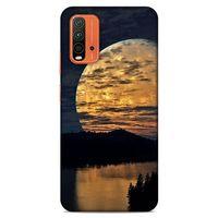 Lopard Xiaomi Redmi 9T Uyumlu Kılıf Gece'S (49) Ultra Silikon Kılıf Ay Yansıması