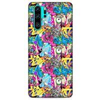 Graffitix (7) Desenli Silikon Kapak Huawei P30 Pro Kılıf
