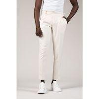 Perpant Slimfit Çift Pileli Kemer Tokalı Yazlık Kumaş Pantolon