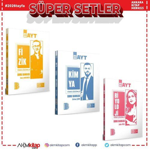 Benim Hocam AYT Kimya Biyoloji Fizik Soru Bankası 3 Kitap Set