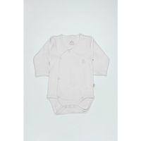 Bistyle Organik Natural Basic Style Kruvaze Uzun Kol Body Bs17102 Beyaz