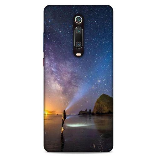 Lopard Xiaomi Mi 9T Uyumlu Kılıf Gece'S (21) Koruyucu Kapak Sarı Mavi