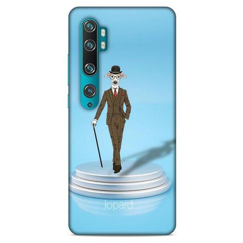 Xiaomi Mi Note 10 Kılıf FunnyMaX (45) Liquid Air Kılıf Açık Mavi Köpek