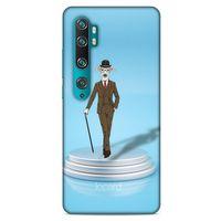 Xiaomi Mi Note 10 Kılıf FunnyMaX (45) Liquid Air Kılıf Açık Mavi Köpek