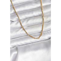 14K Gold Renk Kaplama Topçuk Zincirli Model CM Kadın Kolye