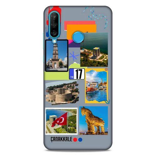 Lopard Huawei P30 Lite Uyumlu Kılıf Şehirli ※ (17) Çanakkale Tasarım Kılıf