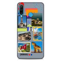 Lopard Huawei P30 Lite Uyumlu Kılıf Şehirli ※ (17) Çanakkale Tasarım Kılıf