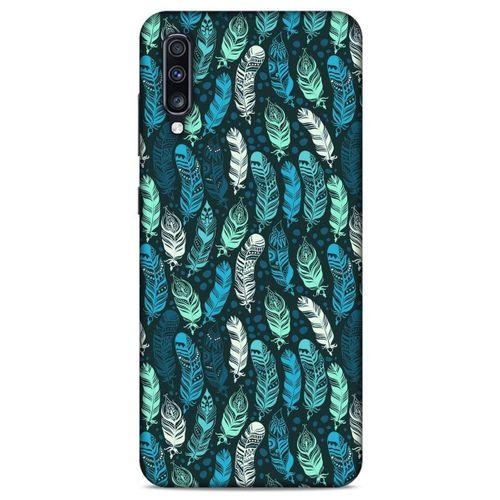 Samsung Galaxy A70s Kılıf Desenli Özel Seri Tüyler (46) Core Armor Kılıf