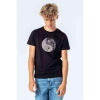 Stranger Things Ying Yang Upside Baskılı Unisex Çocuk Siyah T-shirt