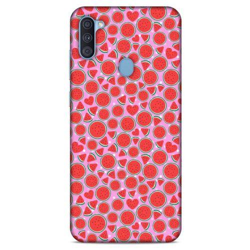 Samsung Galaxy A11 Uyumlu Kılıf Pembe Delisi (30) Silicone Case Karpuz