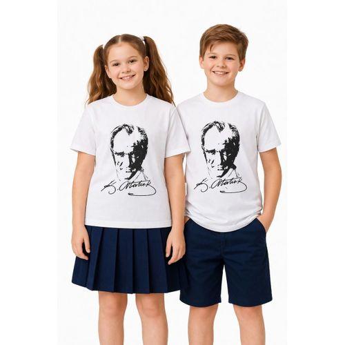 Atatürk Baskılı Çocuk Tişört BGL-ST05506