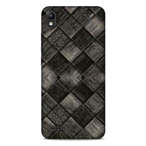 LG K20 2019 Kılıf Patchwork (25) Antişok Kapak Siyah Gri