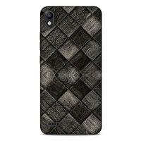 LG K20 2019 Kılıf Patchwork (25) Antişok Kapak Siyah Gri