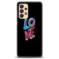 Samsung Galaxy A33 5G Kılıf HD Baskılı Kılıf - Renkli Love + Tam Ekran Koruyucu
