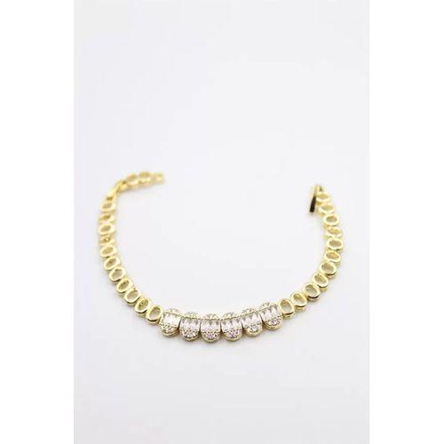 Taşlı Xuping Bileklik - Altın