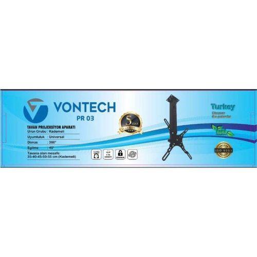 Vontech Projeksiyon Hareketli Tavan Asma Askı Aparatı - 55cm Kol Uzunluğu