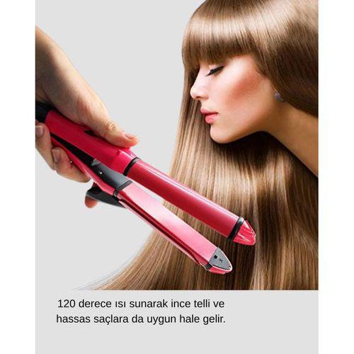 5 Kademeli Seramik Saç Düzleştirici – Düz Ve Kıvırcık Mod, 26 Mm Plaka, Profesyonel Saç Şekillendirme