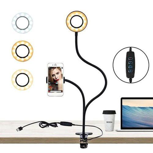 LED Halka Işık, Tripodlu Selfie Lambası, Esnek Kollu