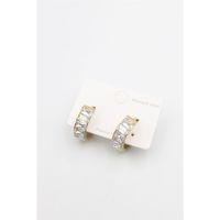 Taşlı Küpe - Altın