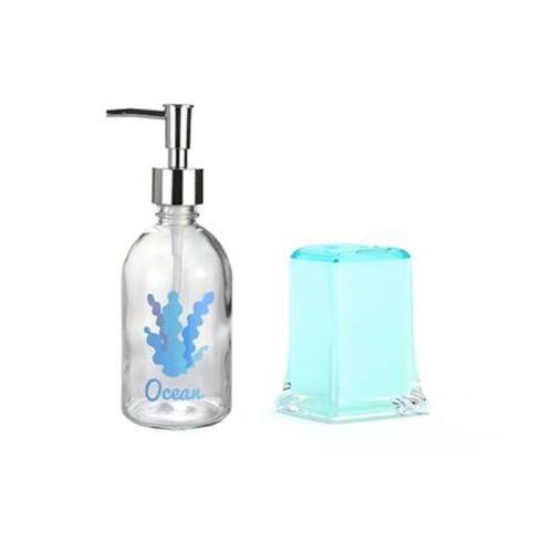 Sıvı Sabunluk Ve Diş Fırçalık 2 Li Banyo Seti Okyanus