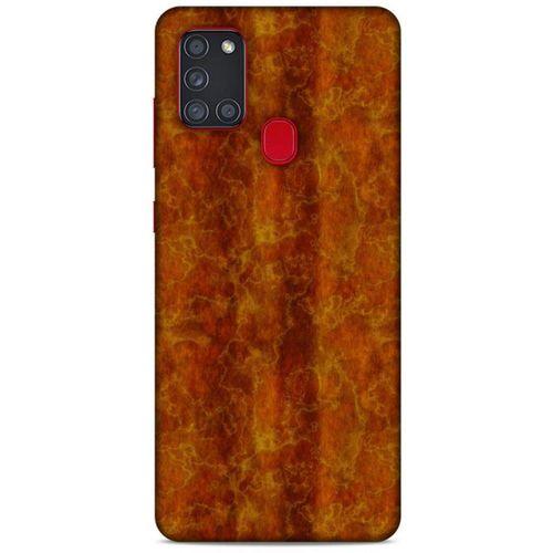 Mermer Desenli (38) Tema Neo Hybrid Kılıf Kehribar Samsung Galaxy A21s Kılıf