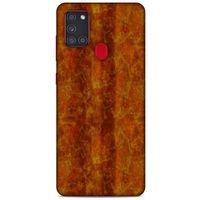 Mermer Desenli (38) Tema Neo Hybrid Kılıf Kehribar Samsung Galaxy A21s Kılıf