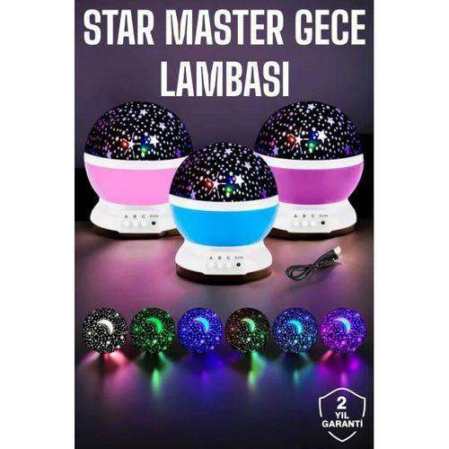 Mavi Ve Mor Işıklı Projeksiyon Lambası