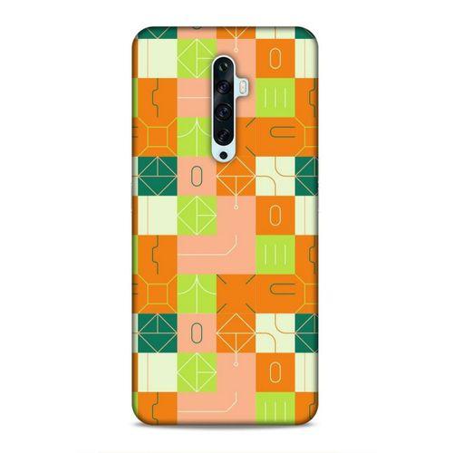 Oppo Reno 2z Uyumlu Kılıf Insomnia (48) Bumper Kılıf Fıstık Yeşili Turuncu