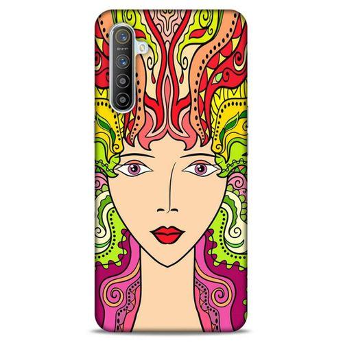 Lopard Oppo Realme XT Uyumlu Kılıf Sürreal Yüzler ♀ (42) Rugged Armor Kılıf Desenli