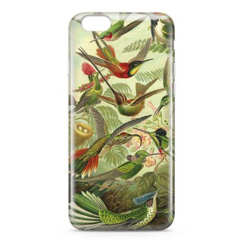 Apple iPhone 6 Plus - 6S Plus Kılıf Suluboya Trochilus Arka Kapak Koruma Desenli Full Koruyucu