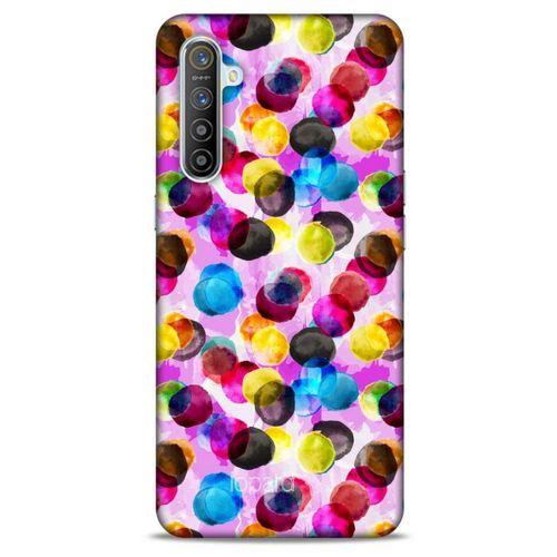 Oppo Realme XT Kılıf Pastel Renkler (42) Rugged Armor Kılıf Mor Pembe