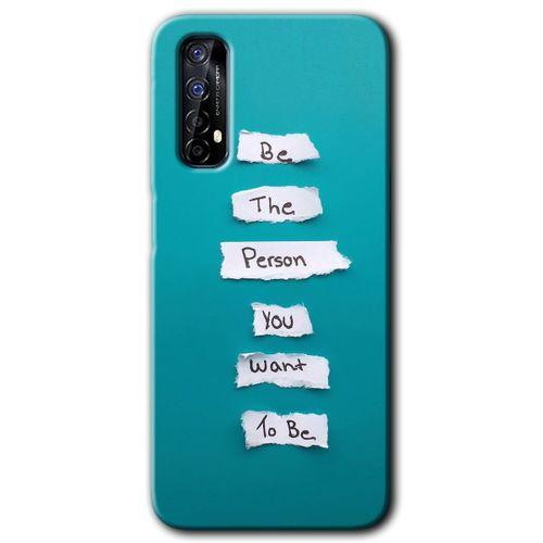 Realme 7 Kılıf Baskılı Kapak - Want You + 5D Tam Kaplayan Cam