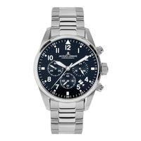 Jacques Lemans Sport JL.42-2D Quartz Çelik Gri Mavi Kadran 10 ATM 42 mm Erkek Kol Saati