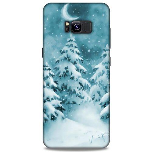 Samsung Galaxy S8 Plus Kılıf Snowix (36) Glitter Kılıf Beyaz Yeşil
