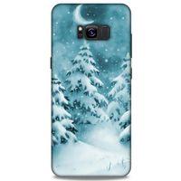 Samsung Galaxy S8 Plus Kılıf Snowix (36) Glitter Kılıf Beyaz Yeşil