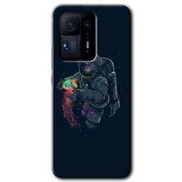 Mi Mix 4 Kılıf HD Desen Baskılı Arka Kapak - Astronot Kıyafeti + Kırılmaz Cam